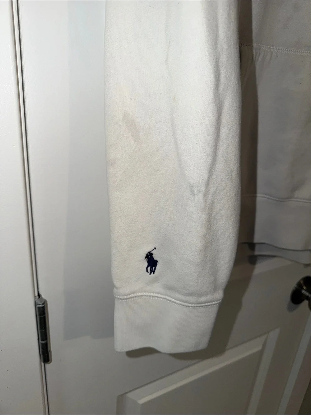 Polo by Ralph Lauren White Hoodie with Multicolor POLO Logo